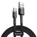 Кабел USB към micro USB Baseus CAMKLF-BG1 Бял Черен 1 m