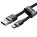 Cabo USB para micro USB Baseus CAMKLF-BG1 Branco Preto 1 m