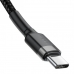 Kabel USB C Baseus Cafule Crna Crna/Siva 1 m