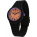 Reloj Hombre Hip Hop HWU1082 Negro Naranja