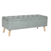 Panca Home ESPRIT Nero Verde Naturale Legno 114 x 44 x 42 cm