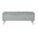 Banqueta Home ESPRIT Preto Verde Natural Madeira 114 x 44 x 42 cm