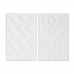 Tavla Home ESPRIT Modern Med relief 58,5 x 4 x 92,5 cm (2 antal)