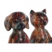 Figură Decorativă Home ESPRIT Multicolor animale 20 x 13,5 x 22,5 cm (2 Unități)