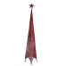 Kerstboom Toren Rood Metaal Plastic 42 x 218 x 42 cm (3 Stuks)