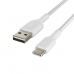 Câble USB-C vers USB Belkin CAB002BT3MWH Blanc 3 m