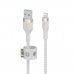 Cable USB a Lightning Belkin CAA010BT3MWH Blanco 3 m