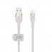 Cablu USB la Lightning Belkin CAA010BT3MWH Alb 3 m