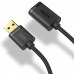 Cable USB Unitek Y-C457GBK Macho/Hembra Negro 1 m