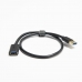 Cabo USB Unitek Y-C457GBK Macho/Fêmea Preto 1 m