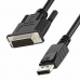 DisplayPort - DVI Kábel Unitek Y-5118BA Fekete 1,8 m