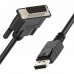 DisplayPort - DVI Kábel Unitek Y-5118BA Fekete 1,8 m