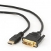 HDMI - DVI kabelis GEMBIRD Juoda 3 m