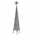 Árbol de Navidad Torre Estrella Plateado Metal Plástico 28 x 127 x 28 cm (6 Unidades)