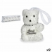 Christmas Decorations Set Bear Silver White 5,5 x 7 x 5,5 cm (12 Units)