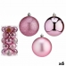 Set of Christmas balls Pink Plastic Ø 8 cm (6 Units)