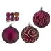 Conjunto de bolas de Natal Roxo Plástico Ø 6 cm (12 Unidades)