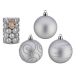 Set kerstballen Zilverkleurig PVC Ø 6 cm (4 Stuks)