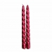 Candles Magic Lights Decorative Red Ø 2 x 24 cm