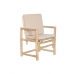 Lenestol Home ESPRIT Hvit Beige Naturell Bomull 61 x 50 x 90 cm