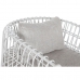 Poltrona Home ESPRIT Bianco Metallo 76 x 66 x 65 cm