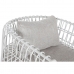 Sjedalo Home ESPRIT Bijela Metal 76 x 66 x 65 cm