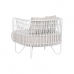 Poltrona Home ESPRIT Bianco Metallo 76 x 66 x 65 cm