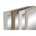 Espelho de parede Home ESPRIT Branco Castanho Bege Cinzento Cristal poliestireno 36 x 2 x 95,5 cm (4 Unidades)