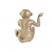 Decoratieve figuren Home ESPRIT Gouden Aap Tropisch 14 x 10 x 14 cm (3 Stuks)