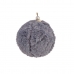 Boule de Noël Velours Gris foncé Ø 8 cm (12 Unités)