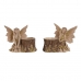 Decoratieve figuren Home ESPRIT Bruin Fee 18 x 10 x 15 cm (2 Stuks)