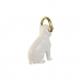 Dekorativ Figur Home ESPRIT Hvit Svart Gyllen Hund 12 x 18 x 30 cm (2 enheter)
