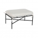 Fotpall Home ESPRIT Vit Svart Metall Urban 75 x 50 x 45 cm