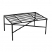 Fotpall Home ESPRIT Vit Svart Metall Urban 75 x 50 x 45 cm