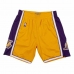 Basketbalbroek voor heren Mitchell & Ness LA Lakers Geel