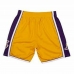 Basketbalbroek voor heren Mitchell & Ness LA Lakers Geel