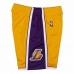 Basketbalbroek voor heren Mitchell & Ness LA Lakers Geel