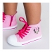 Botas Infantis Casuais Minnie Mouse Cor de Rosa