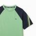 Ανδρική Μπλούζα με Κοντό Μανίκι Lacoste Sport Regular Fit Color-Block Σκούρο πράσινο