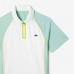 Ανδρική Μπλούζα Polo με Κοντό Μανίκι Lacoste Zippered Contrast Placket  Μπλε Λευκό