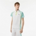 Polo lühikeste varrukatega, meeste Lacoste Zippered Contrast Placket  Sinine Valge