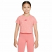 Child's Short Sleeve T-Shirt Nike Sportswear Salmon