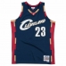 Баскетболна тениска Mitchell & Ness Cleveland Cavaliers 2008-09 Nº23 Lebron James Тъмно синьо