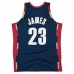 Баскетболна тениска Mitchell & Ness Cleveland Cavaliers 2008-09 Nº23 Lebron James Тъмно синьо