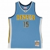 Basketbal T-shirt Mitchell & Ness Denver Nuggets 2016-17 Nikola Jokic Nº15 Aquamarijn