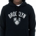 Unisex Φούτερ με Κουκούλα New Era Brooklyn Nets Μαύρο