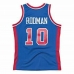 Korvpallisärk Mitchell & Ness Detroit Pistons 1988-89 Nº10 Dennis Rodman Sinine