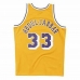 Koszulka do koszykówki Mitchell & Ness Los Angeles Lakers 1984-85 Nº33 Kareem Abdul-Jabbar Żółty