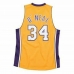 Koszulka do koszykówki Mitchell & Ness Los Angeles Lakers 1999-2000 Nº34 Shaquille O'Neal Żółty