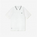 Men’s Short Sleeve Polo Shirt Lacoste Tennis × Daniil Medvedev White